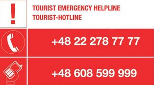 Telefon Bezpieczeństwa dla Turystów Zagranicznych