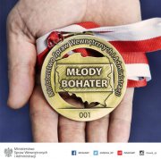 Plakat akcji &quot;Młody bohater&quot;