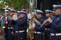 Orkiestra policyjna zagrała na Dniu Godności