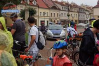 Policjanci podczas imprezy - I Rajd Rowerowy &quot;Odjazdowy Bibliotekarz&quot;