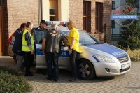 Policjanci na pikniku w hospicjum