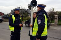 Żorscy policjanci podczas akcji ZNICZ