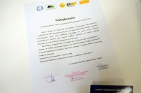 Podziękowania dla Komendzy Miejskiej Policji w Żorach za udział w Młodzieżowych Targach Pracy