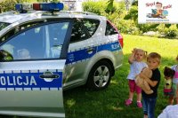 Policjanci podczas spotkania z dziećmi