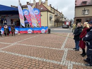 Władze miasta oraz Komendant w trakcie inauguracji 750-lecia Żor