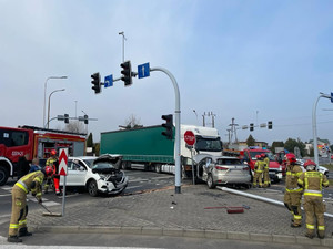 Zdarzenie drogowe przyczyną utrudnień