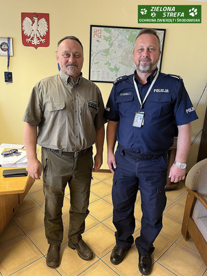 Spotkanie kierownictwa żorskiej Policji oraz Nadleśnictwa Rybnik