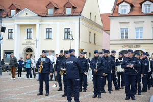 Na zdjęciu widać całą policyjną orkiestrę.