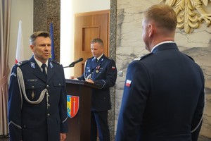 Na zdjęciu widać obchody Święta Policji w Żorach.