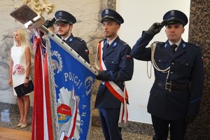 Na zdjęciu widać obchody Święta Policji w Żorach.