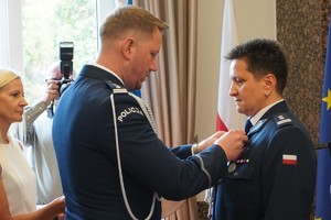 Na zdjęciu widać obchody Święta Policji w Żorach.