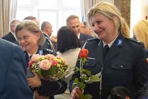 Na zdjęciu widać obchody Święta Policji w Żorach.