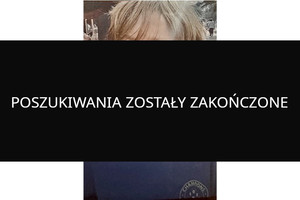 Grafika zawiera informację o zakończonych poszukiwaniach.