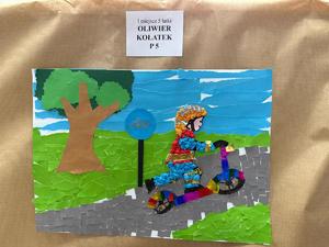 Na zdjęciu widać nagrodzoną pracę.