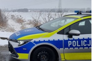 Na zdjęciu widać policyjny radiowóz.