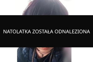 Grafika informuje o odnalezieniu nastolatki.