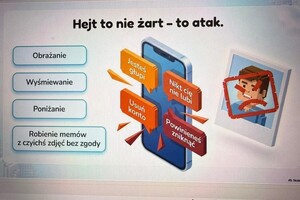 Na zdjęciu widać grafikę prezentacji.