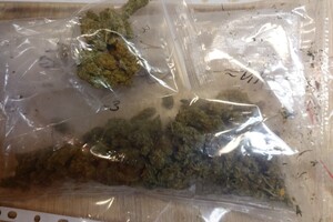 Na zdjęciu widać zabezpieczone zabronione substancje.