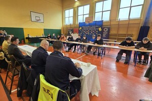 Na zdjęciu widać przebieg turnieju bezpieczeństwa ruchu drogowego.