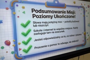 Grafika przedstawia informacje podsumowujące zajęcia.