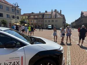 Na zdjęciu widać przebieg rywalizacji w ramach turnieju Streetballa w Żorach.