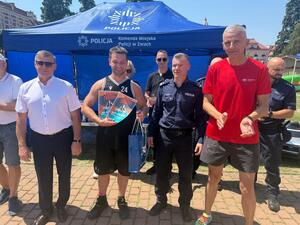 Na zdjęciu widać przebieg rywalizacji w ramach turnieju Streetballa w Żorach.