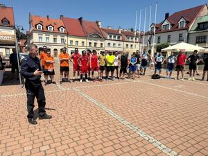 Na zdjęciu widać przebieg rywalizacji w ramach turnieju Streetballa w Żorach.