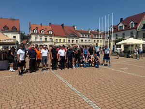 Na zdjęciu widać przebieg rywalizacji w ramach turnieju Streetballa w Żorach.
