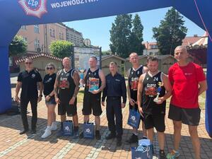 Na zdjęciu widać przebieg rywalizacji w ramach turnieju Streetballa w Żorach.