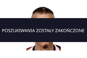 Grafika zawiera informację o zakończeniu poszukiwań.